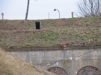 Indgang til lysstationen, Garderhøjfortet