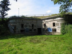 Befæstningens forters opbygning, Gladsaxe fort, saillantkaponieren