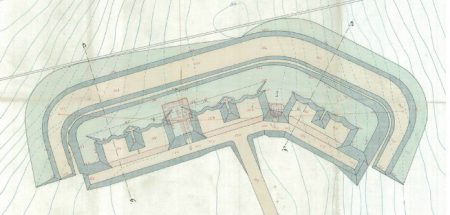 Buddinge batteri grundplan