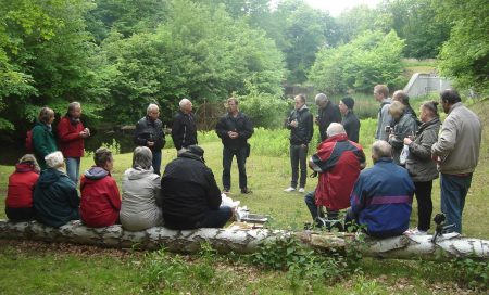 Søren Østergaard på vandreforedrag på Vestvolden