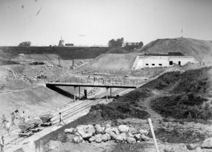 Byggeri på Vestvolden 1890