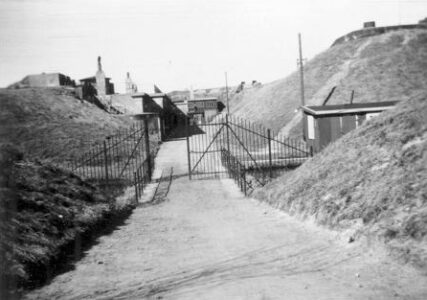 Porten til Lynæs Fort 1946 Københavns Befæstning