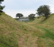 Tør grav ved Masnedø Madsnedø Fort, den tørre grav
