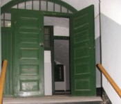 Indgang officersfløjen Masnedøfortet trappe overetage