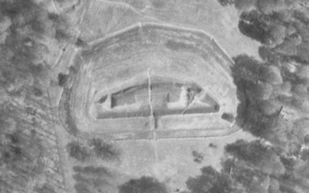 Luftfoto Præstesletteskansen 1954