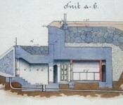 Ammunitionsmagasin profil Permanent artillerimagasin, Vestvolden