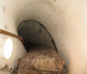 Trappe til skytsetage Lyngby fort Lyngby Fort trappe til skytsetagen