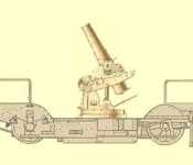 Vogn fra batteritoget (rekonstrueret tegning) tegning af vogn fra batteritoget (rekonstrueret)
