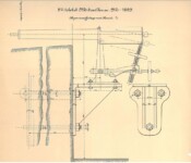 Mitrailleuse i affutage Tegning 8 mm mitrailleuse i affutage