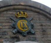 Chr IX monogram Middelgrundsfortet chr IX monigram på fortet